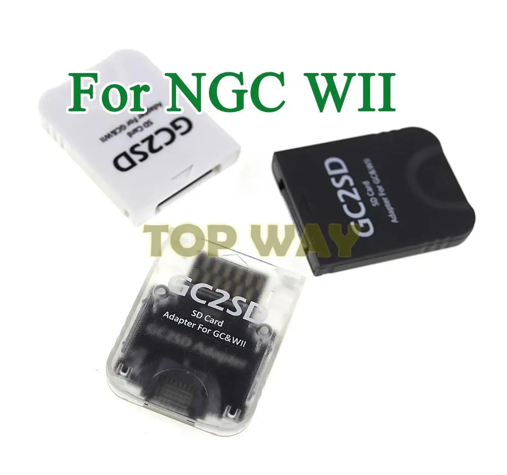 1PC For Wii GC2SD Memory Card Reader SD Card Plug and Play Memory Card Slot Adapter For Nintendo GameCube NGC Consoles