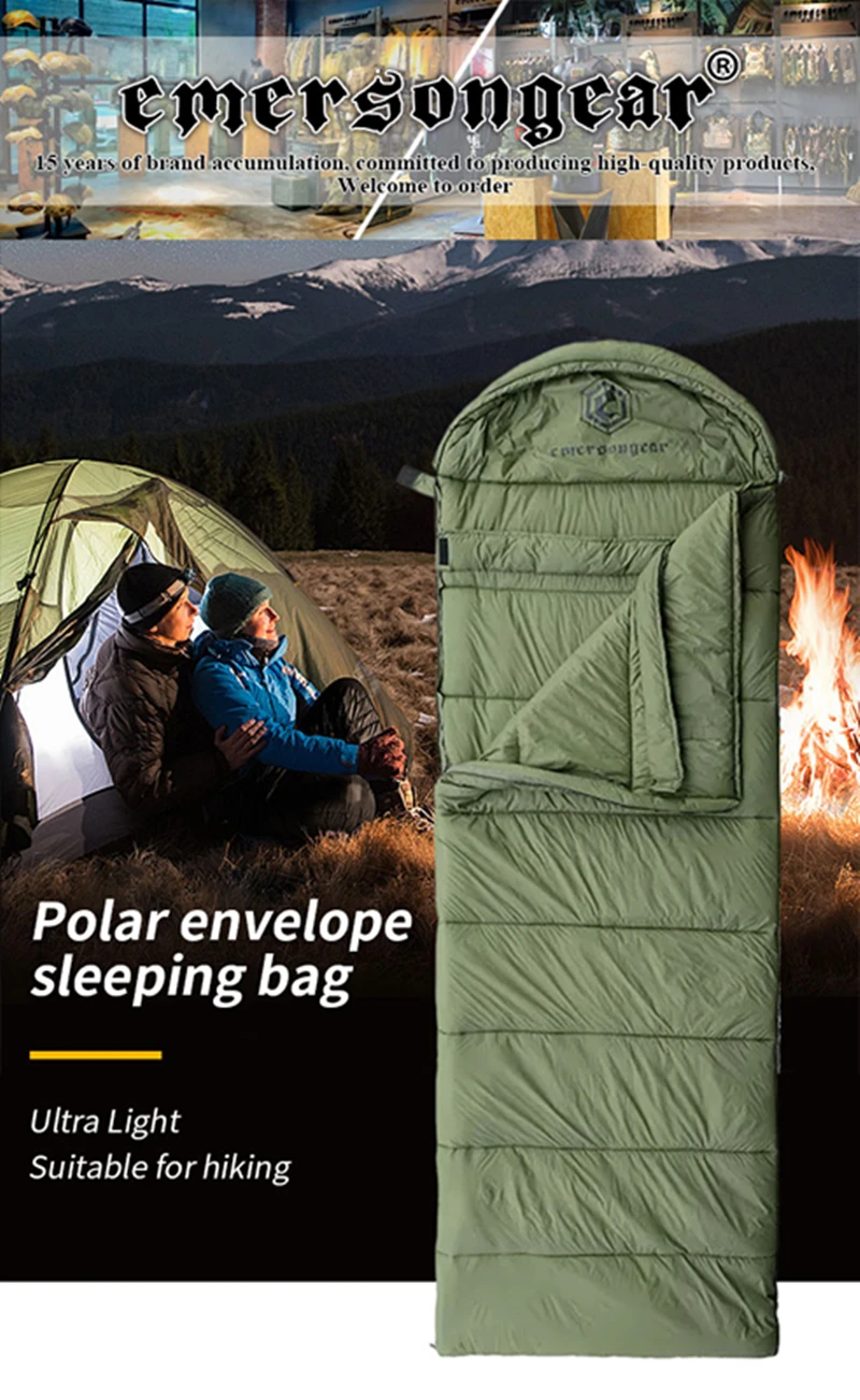 

Large Camping Winter Sleeping bag lightweight loose widen bag long size for AdultHiking fishing 캠핑 OD