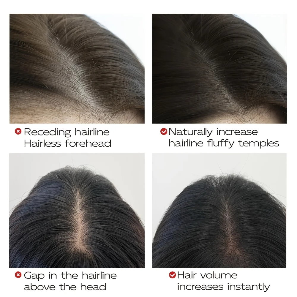 قلم تلوين الشعر المؤقت 2 في 1 مع فرشاة - تغطية سريعة للأبيض والرمادي، عصا لمس مقاومة للماء لمظهر طبيعي #4