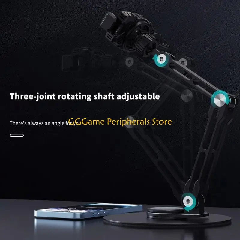 U55B SemiConductor Cooler Stand Rotary Cellphone Holder Foldable Phone Tablet Cradle