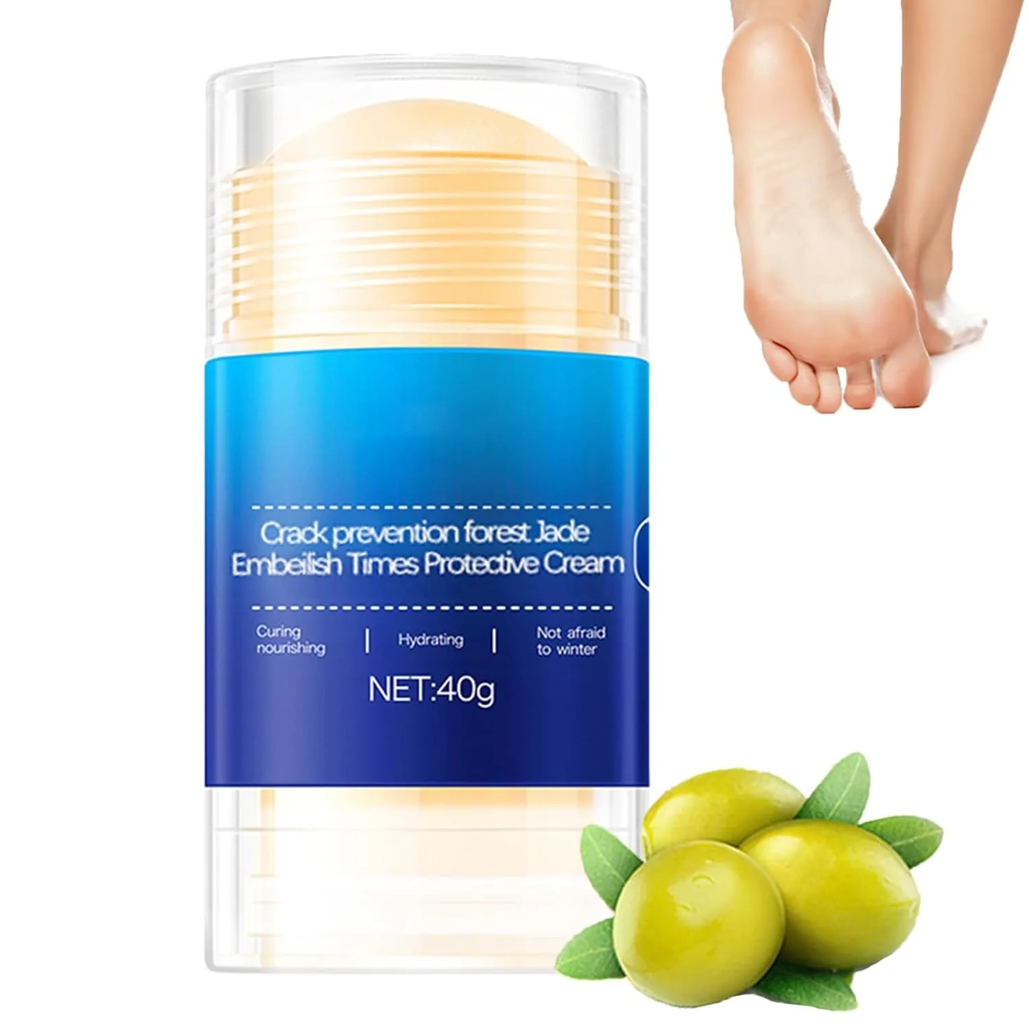 Anti Cracked Foot Cream for Dry Heels, Moisturizing Foot Balm Stick, Softening Dry Skin