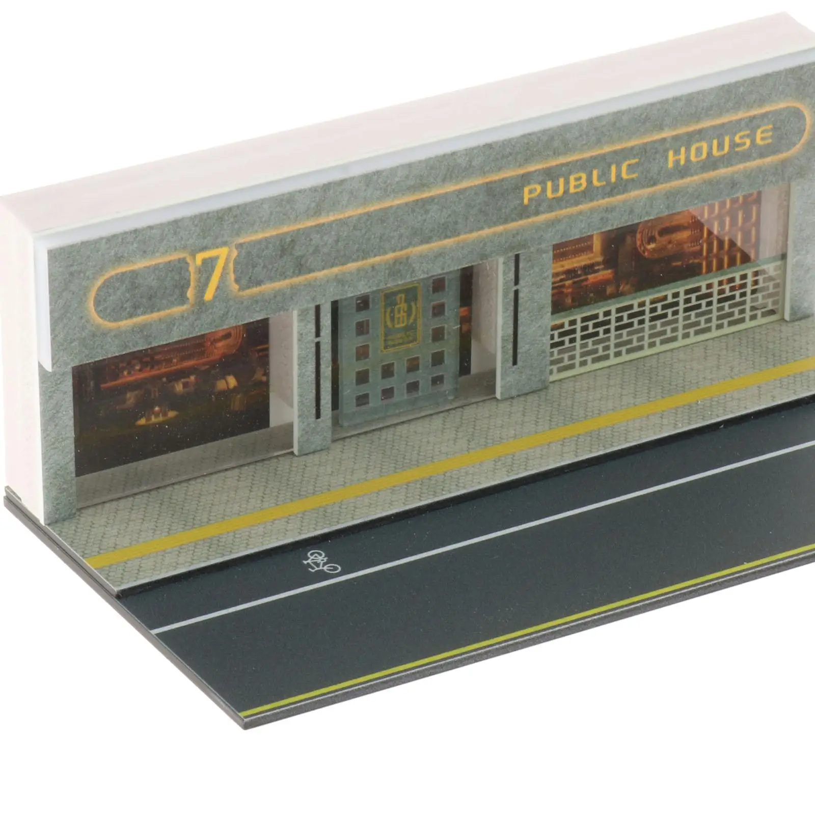 

Масштабная диорама 1/64: парковка с LED-подсветкой для коллекционеров, модель из ПВХ для демонстрации автомобилей