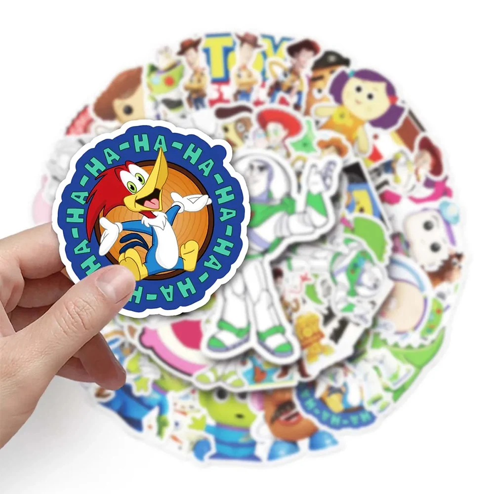 10/30/50pcs Cute Disney Toy Story Stickers Buzz Lightyear Alien Cartoon Decals Graffiti Laptop Luggage Diary Kids Anime Sticker