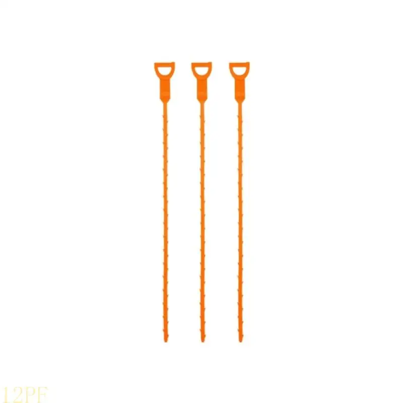 12PF Spirals Barbed Drain Hair Removers Tool Flexible U Shaped Handle For Pipe Cleaning