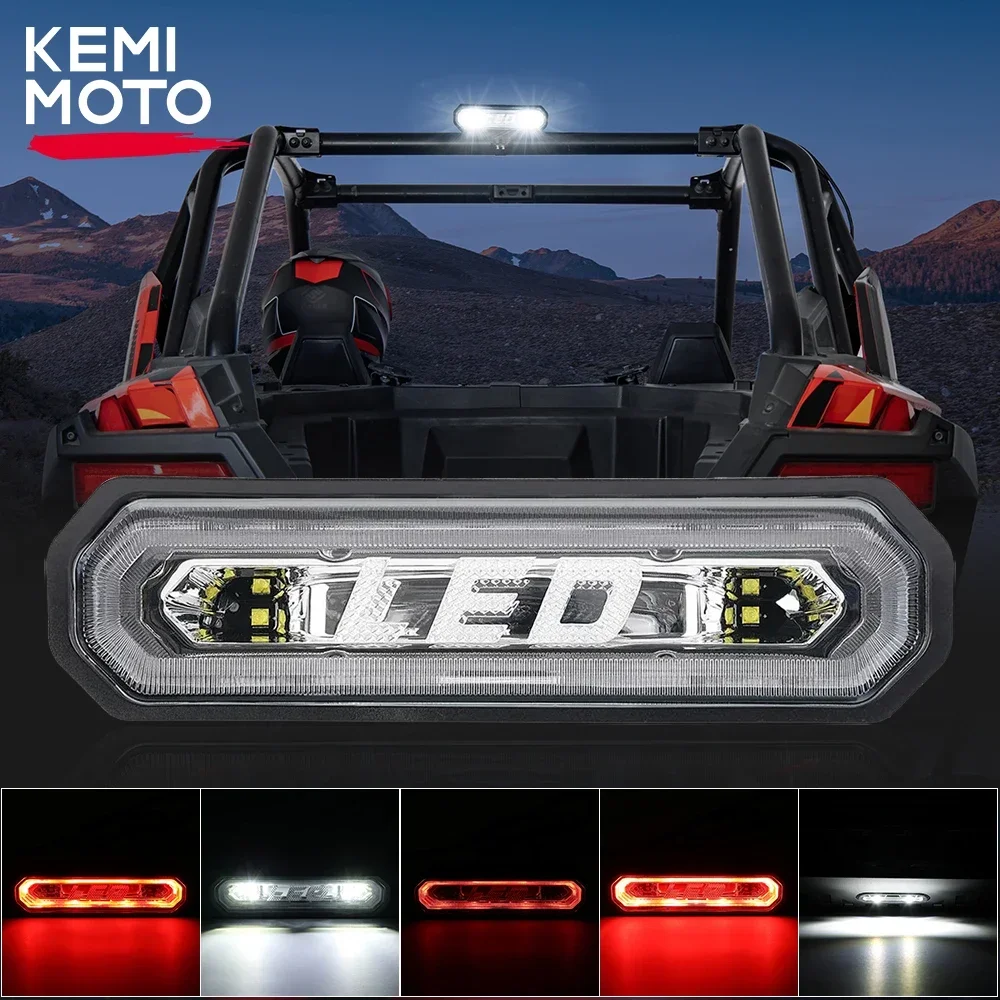 

UTV Brake Tail Light Roll Bar Black Cover Red Chase for Yamaha Viking Wolverine for Honda Talon 1000 R Compatible with Polaris