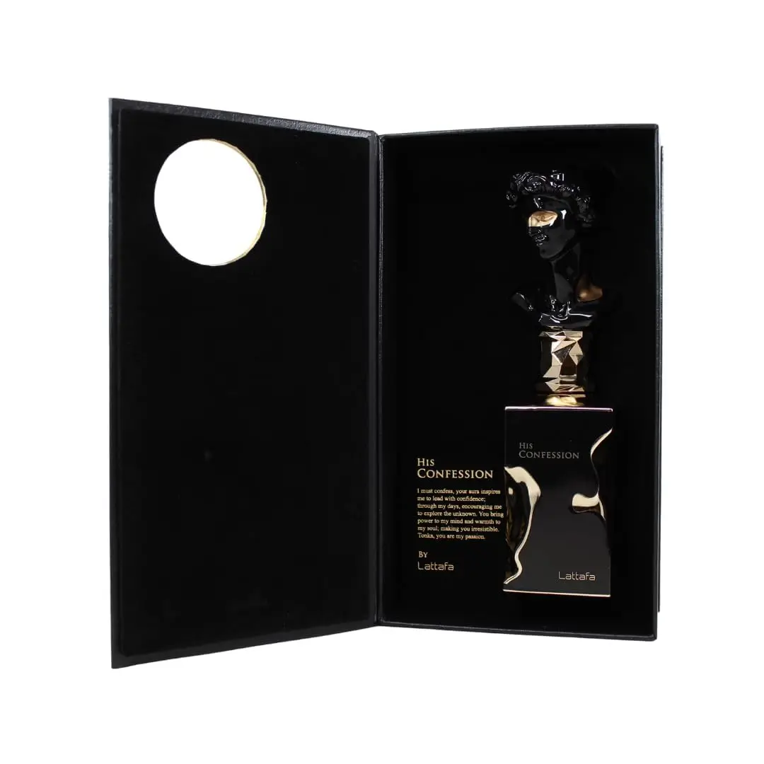 

Lattafa His Confession для мужчин Спрей для парфюмерии, 3,4 унции/100 мл Идеально подходит для праздничного подарка