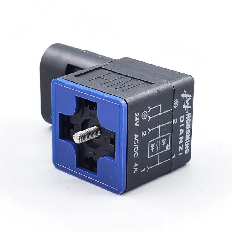 HM Hydraulic Electromagnetic Valve Special Waterproof Plug Hm21011302 Vehicle-Specific Plug Connector DC24V Coil Fittings
