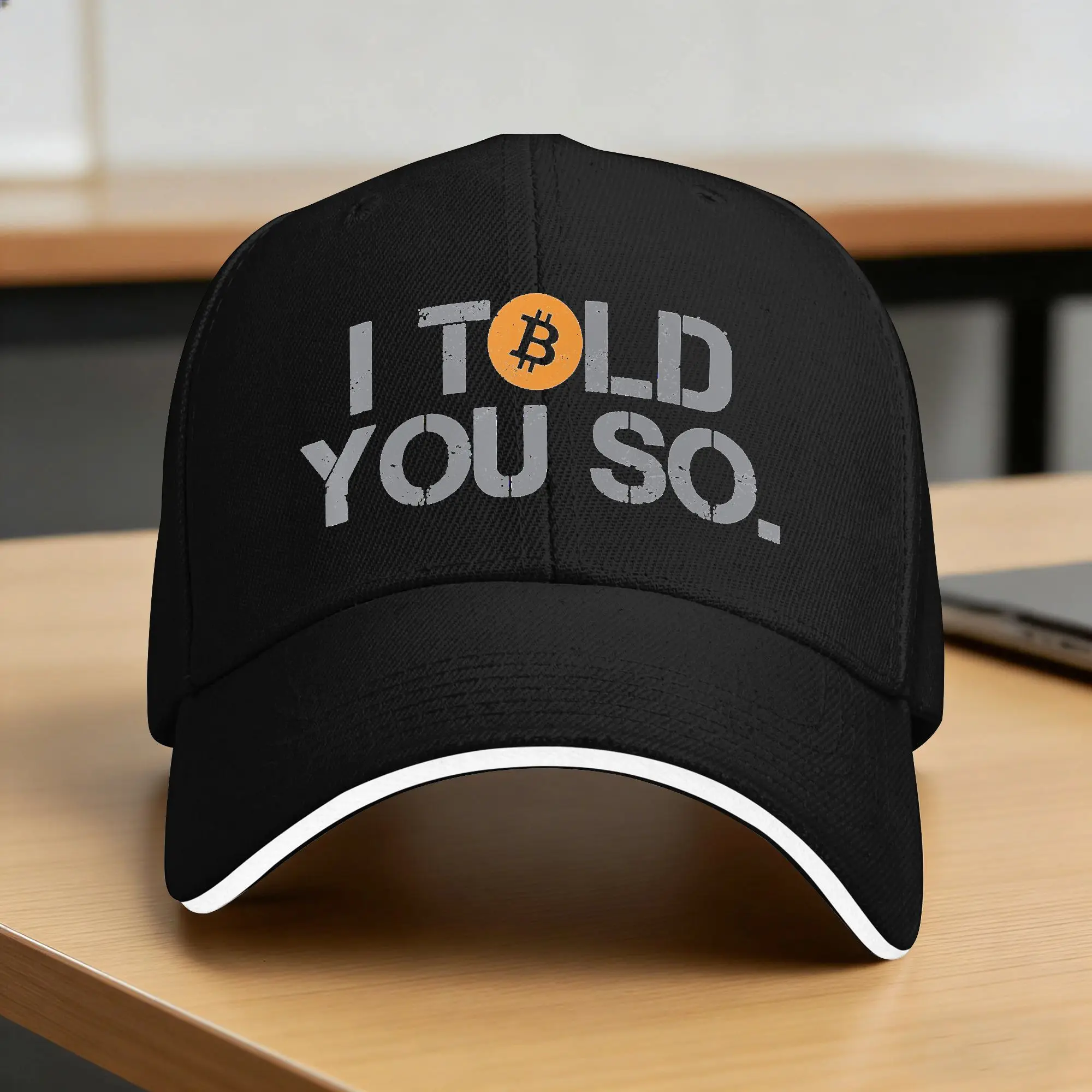 I Told You So Bitcoin Sun Baseball Cap  Spring Casual Trucker Hat For Female Male Outdoor Sport Baseball Caps