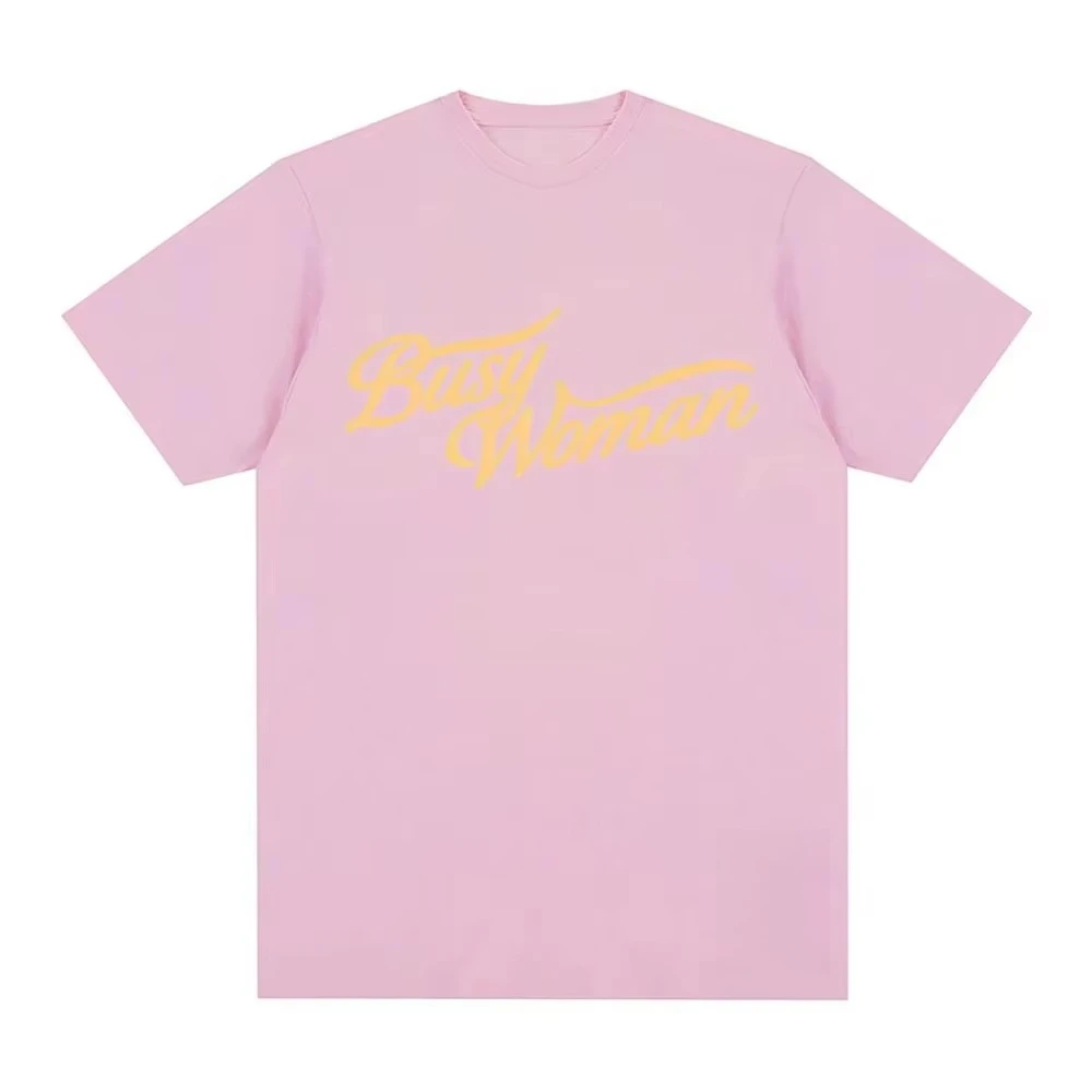 Busy Woman Baby Tee 2026 New Sabrina Carpenter Website Tee cotton Comfortable High Quality Cartoon Print Round Neck Soft Top