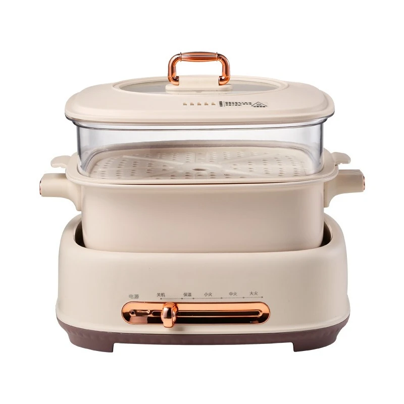 

Electric cooking pot, household, stir-fry, fry, stew, steam and roast, integrated pot, multi-functional