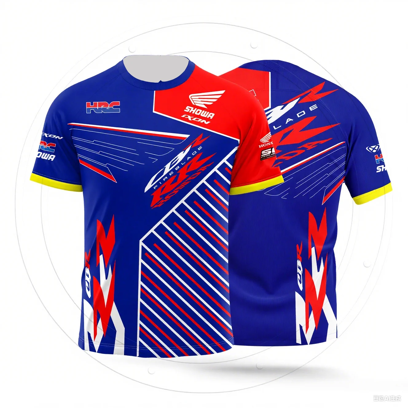 

2025 New Honda HRC Racing WSBK Racing Suit Men's Street Sports Breathable Riding T-shirt Off Road Motorcycle Riding