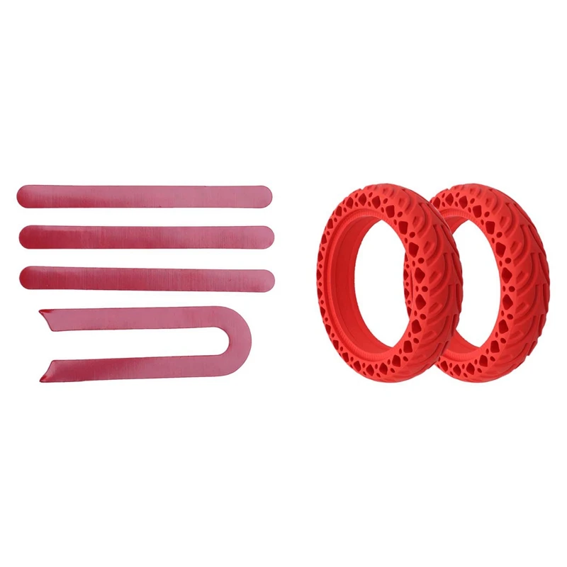 

Front Rear Wheel Tyre Cover Protective Shell Reflective Sticker With Rubber Solid Tire For Xiaomi Mijia M365/Ninebot