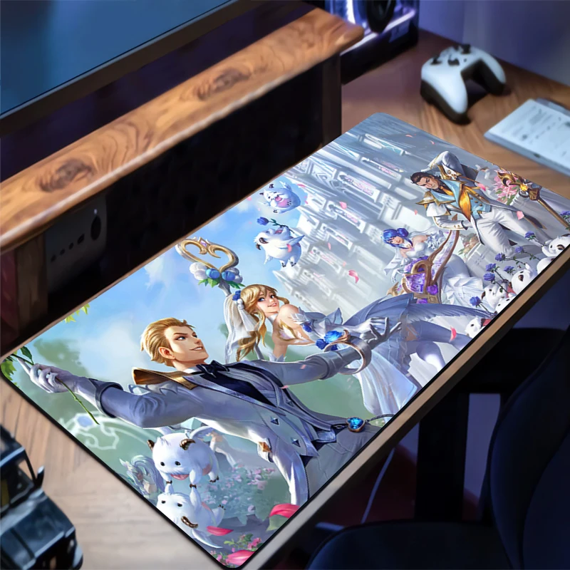 

Коврик для мыши большого размера League of Legends Ezreal Gamer Коврик для клавиатуры Коврики для игрового стола Защитный коврик для ноутбука Коврик для мыши Настольный коврик для игровой мыши для ПК