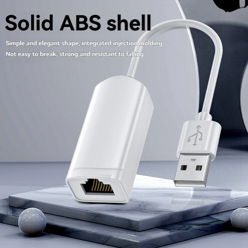 USB 2.0 To RJ45 Network Card 10/100Mbps USB Lan RJ45 Network Card USB To Ethernet Adapter For PC Laptop Win 7 8 10