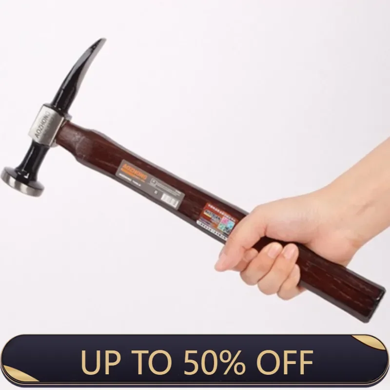 

High-carbon Steel Multifunctional Sheet Metal Hammer Professional Car Repair Tools Wood Handle Hammer Woodworking Hand Tools