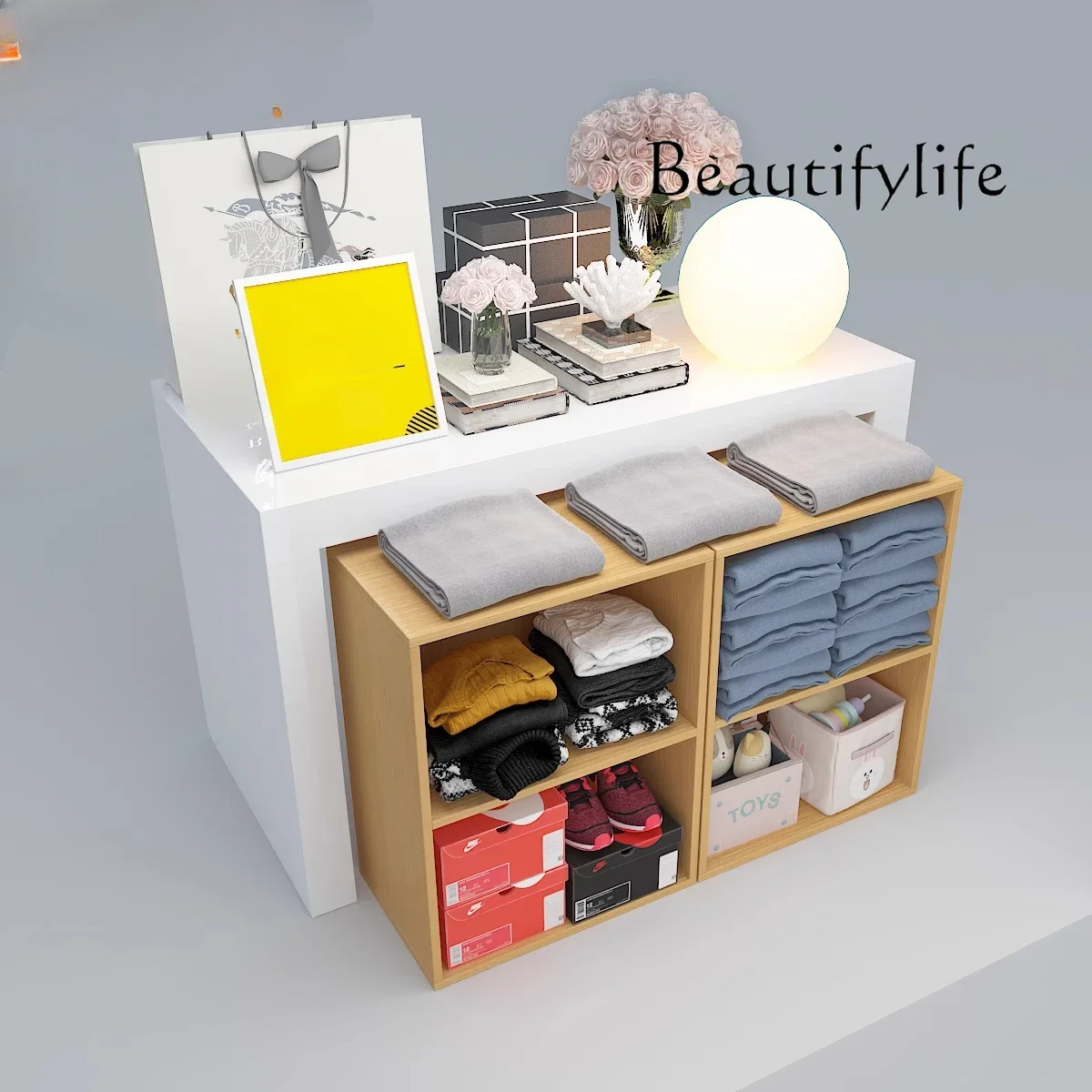 X Clothing Store Display Table Ladder Display Table Women's Clothing Store Middle Table Multifunctional Nakajima Cabinet