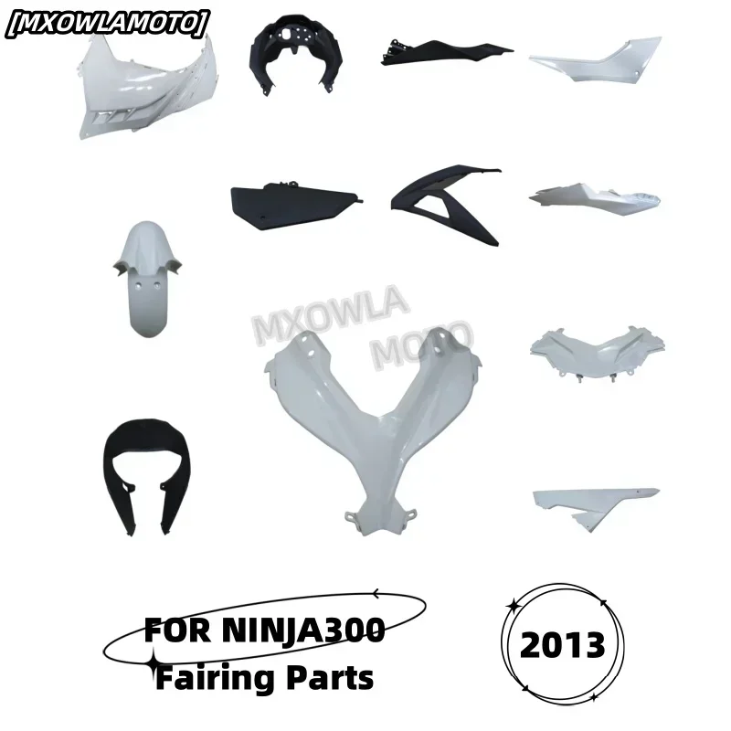 Unpainted Bodywork  ABS Fairing raw white fitting for Ninja 300 2013-2017 motorcycle fairing parts assembly NINJA300 300