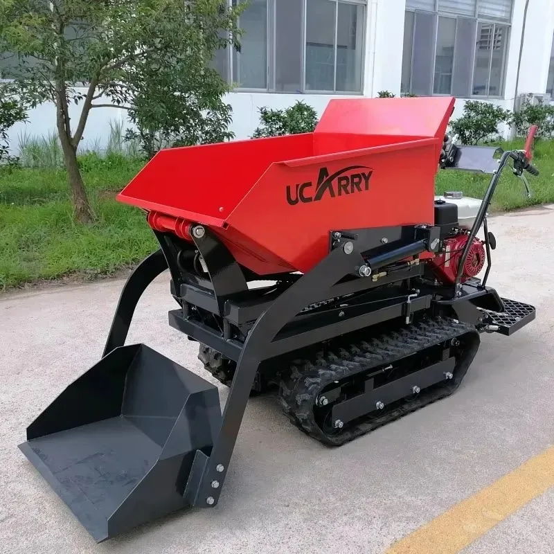 Loading All Terrain Dumper 500kg Small Rubber Truck
