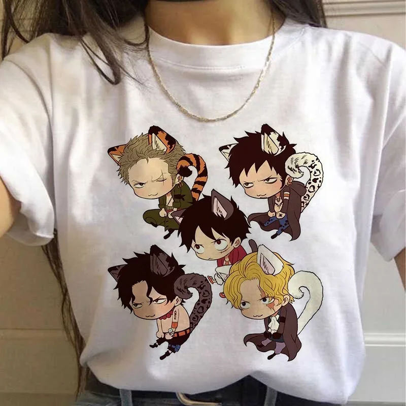 Demon Slayer Kimetsu No Yaiba Graphic Print T-shirt Women Harajuku Aesthetic White Tops Tshirt Japan Anime Kawaii Female T Shirt