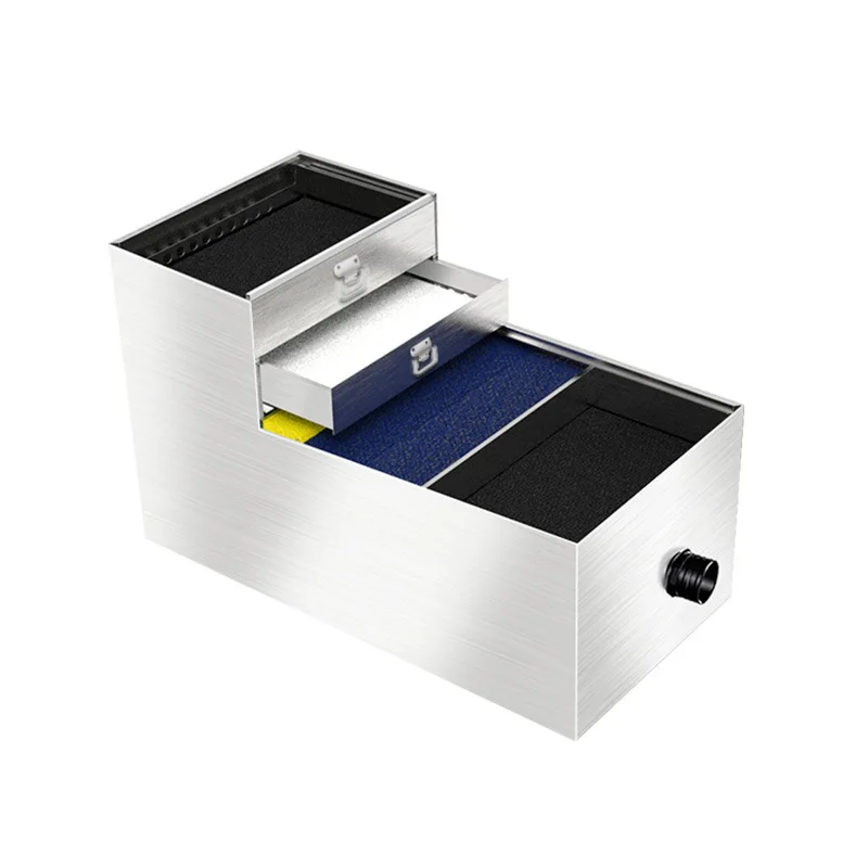 

*New stainless steel fish pond filter water circulation filtration system large filter box water purification equipment