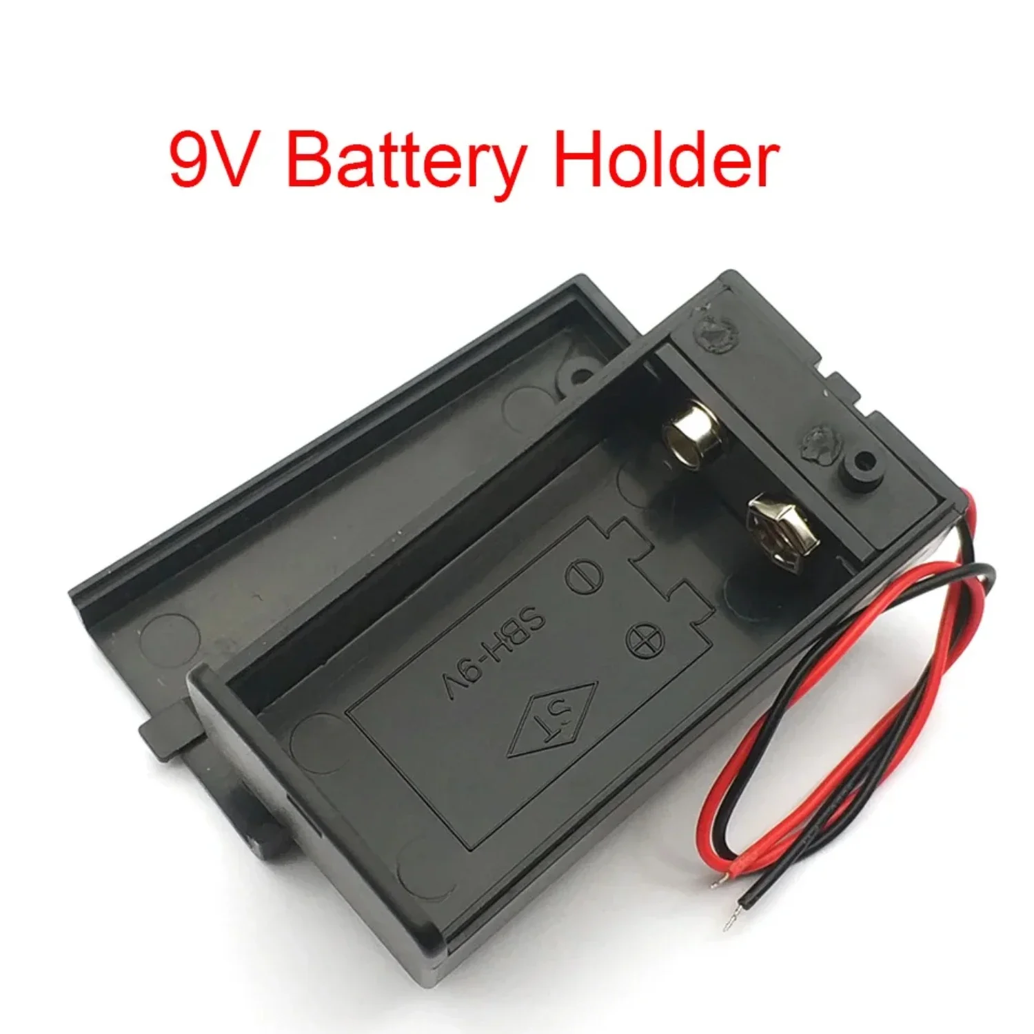 

9V Battery Holder Box With Wire Lead ON/OFF Cover Case