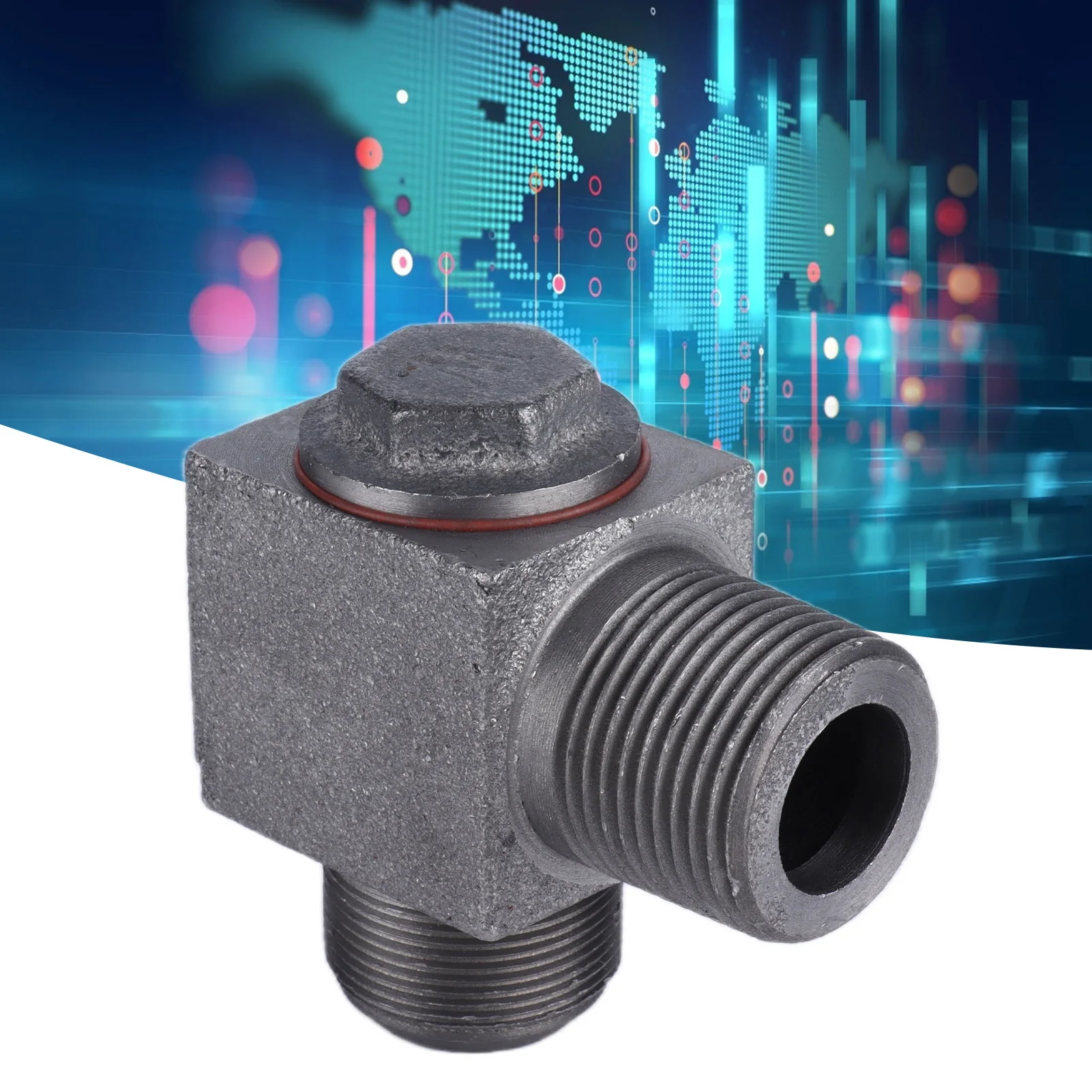90 Air Compressor Check Valve One Way Cast Iron Check Valve 10mm Elbow for Air Compressor Parts Air Compressor Check Valve