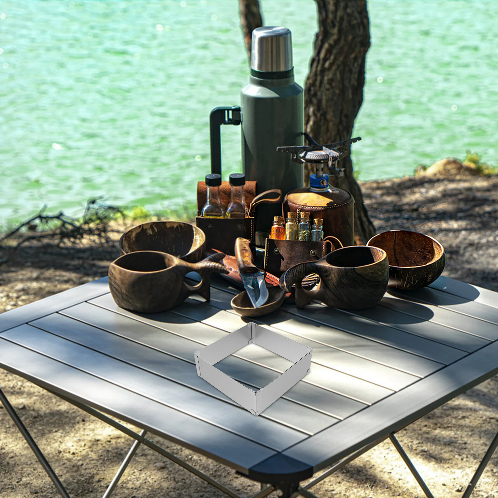 

Windproof Shield for Portable Camping Stove Outdoor Gas Burner Wind Guard Accessory for Backpacking Hiking Cookware