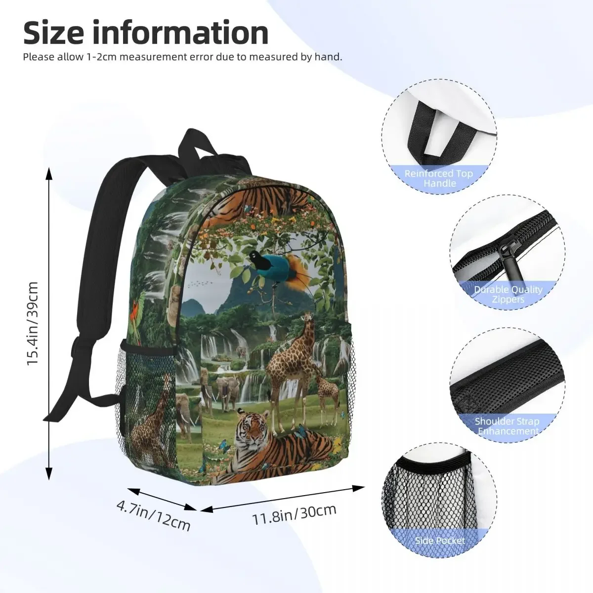 Novo Mundo Mochilas para Estudantes, Mochilas Escolares, Mochila de Viagem, Bolsa de Ombro de Grande Capacidade, para Meninos e Meninas, Moda