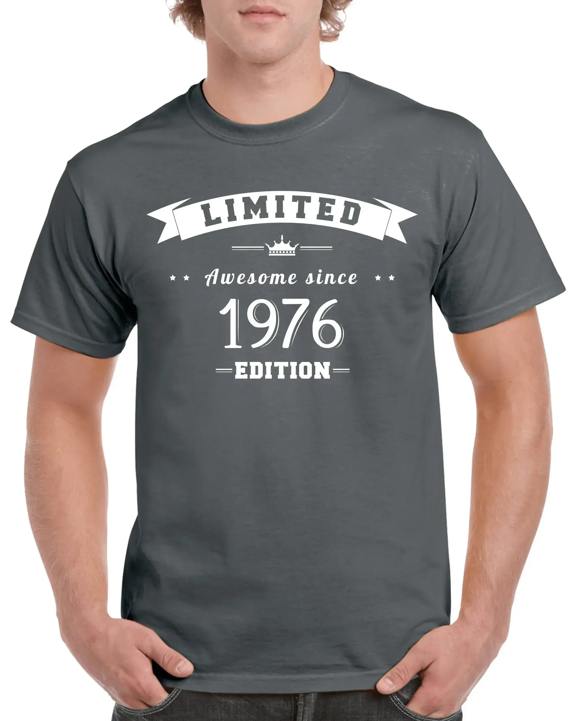 47Th Birthday T Shirt For Him Or Her Turning 47 Years Old And Born In 1976  Made Of 100 Pre Shrunk Cotton