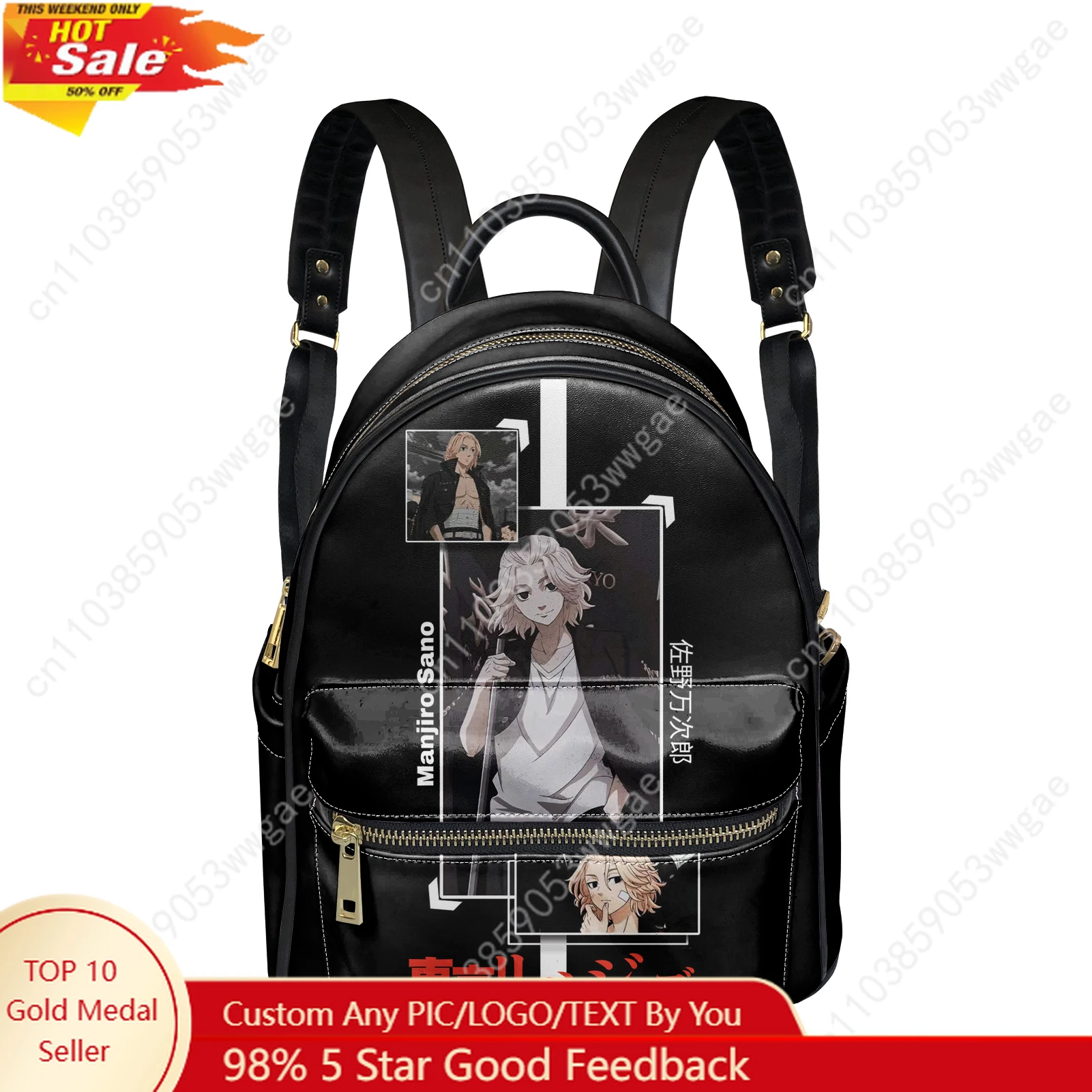 

Tokyo Revengers Anime Backpack Women Man Knapsack Tailor-made Double Shoulder Bag Business Travel Bookbag Rucksack Gift Daypack