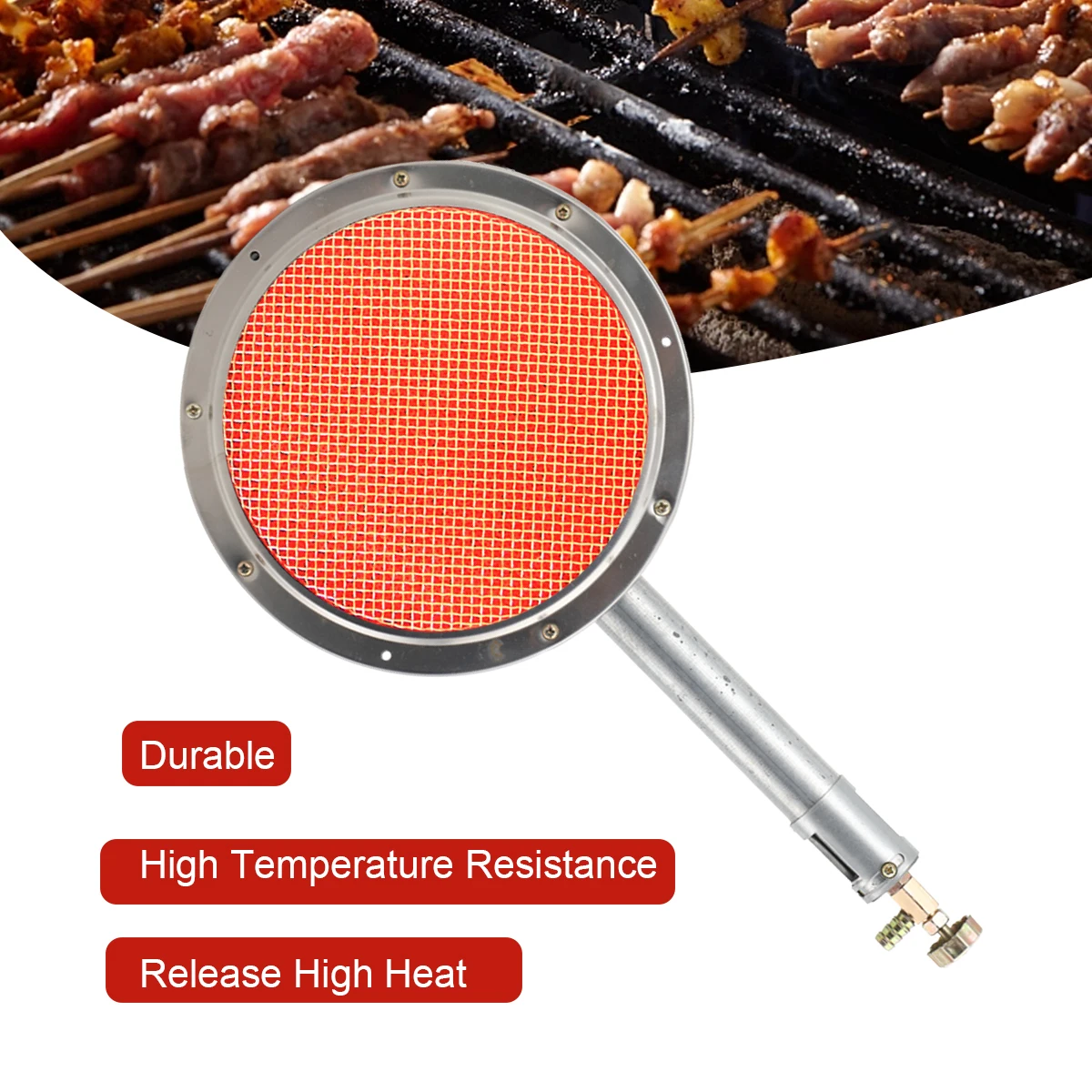 MECCTP Barbecues Infrarood zijbrander infraroodbrander gasgrill BBQ gasbrander grill verwarmingselement gasgrill keramische verwarming voor koken