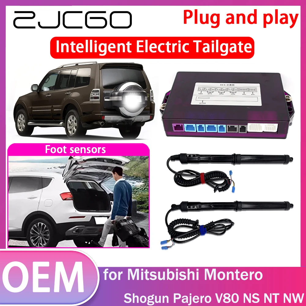 ZJCGO Electric Tailgate Lift Drive Trunk Opening Tail Gate Lift Soft Close for Mitsubishi Montero Shogun Pajero V80 NS NT NW