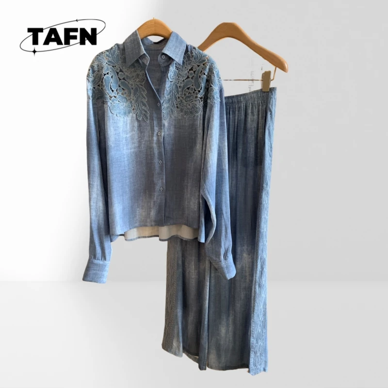 

Advanced Linen Trendy and Beautiful All-Matching Comfortable High-Waisted Pants Set for a Flattering Look AE608