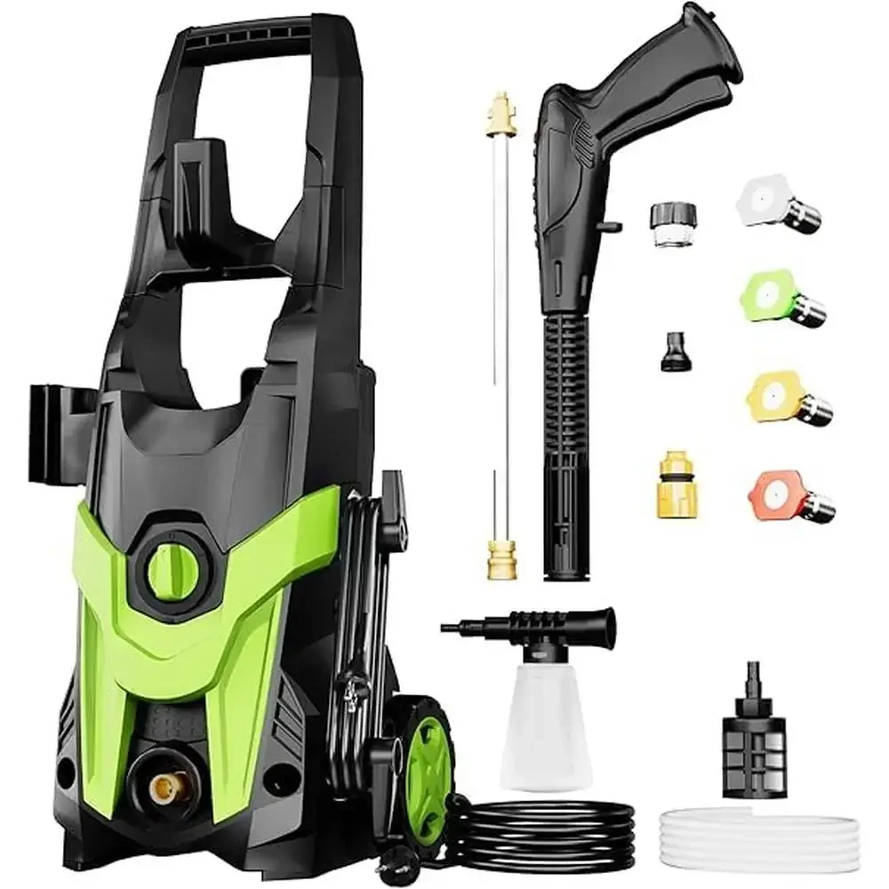 High Pressure Washer 2024 Upgraded 4300 PSI Power Washer 2.8 GPM with Inlet Hose 23ft Cord 35ft Nozzle Kit Universal Motor