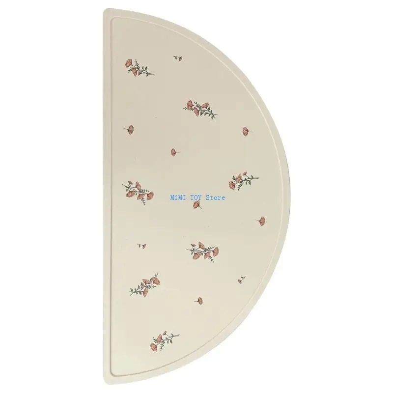 

24BE Baby Feeding Bib Waterproof Bibs with Catcher Pocket for Girls Boys Toddler Newborn Silicone Placemats Table Mats