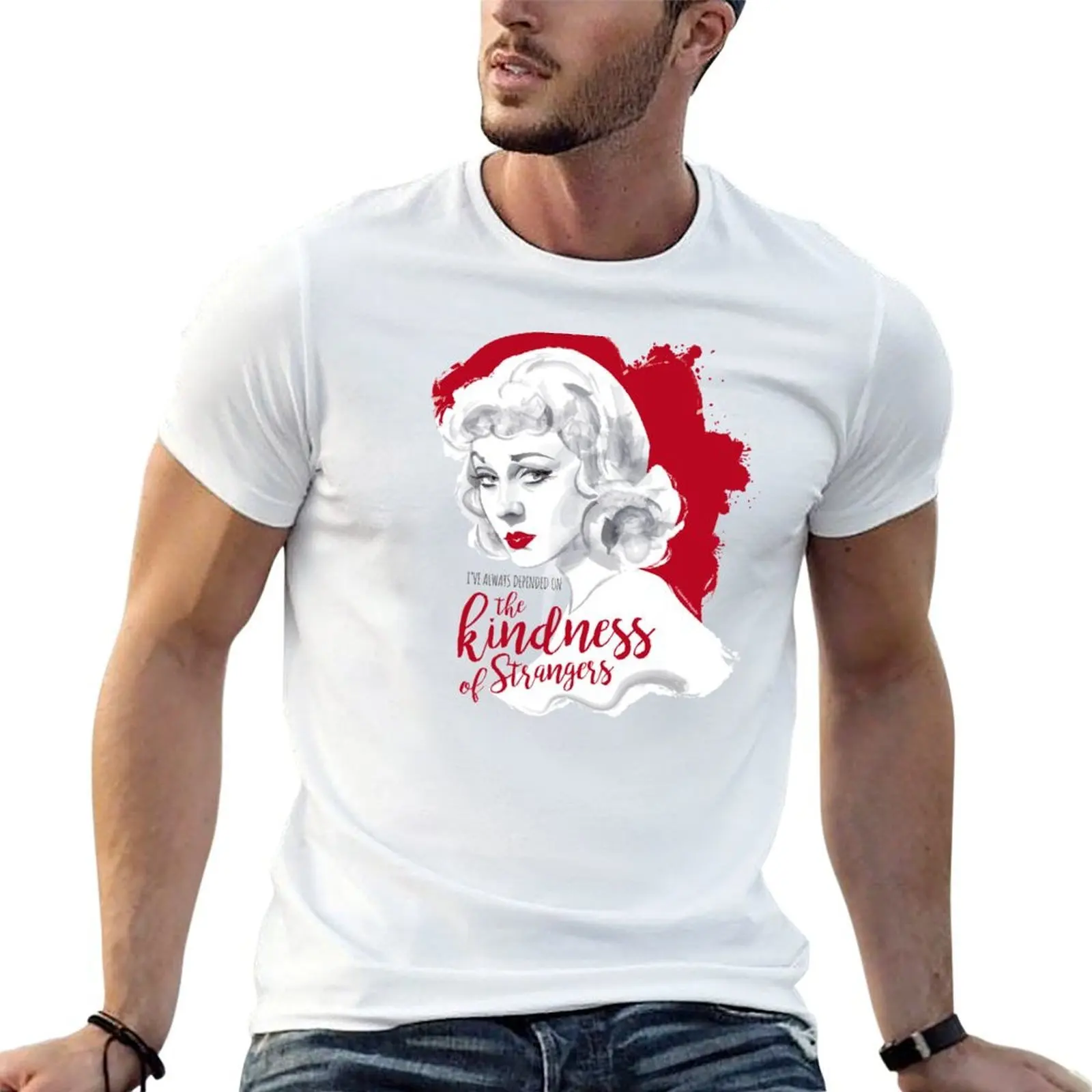 The kindness of strangers T-Shirt funny gifts oversizeds anime shirts men