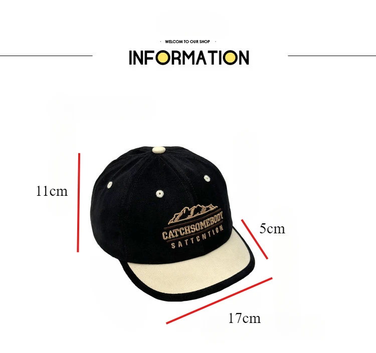 Parent-child Letter Short Brim Baseball Cap Women's Spring and Summer New Korean Versatile Cap Men's Soft Top Sunscreen Visor