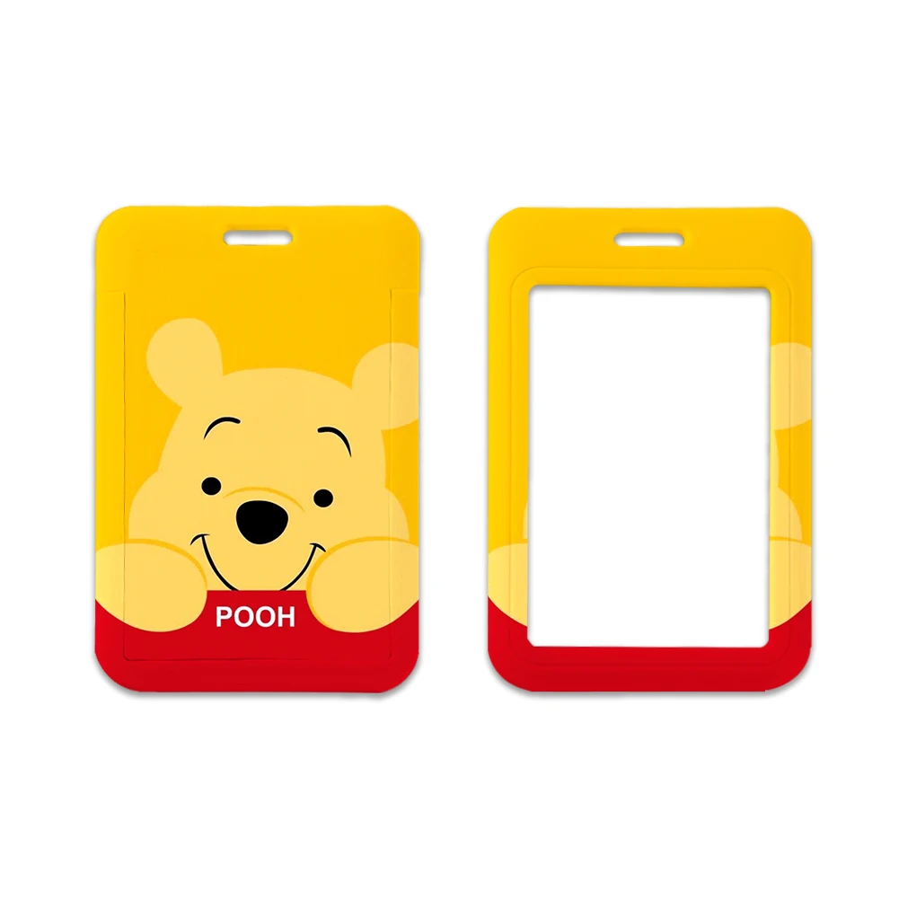 Porte-cartes Winnie en forme d'ours mignon pour étudiant, étui pour carte de bus, porte-carte bancaire, lanière de visite, badge ta.com