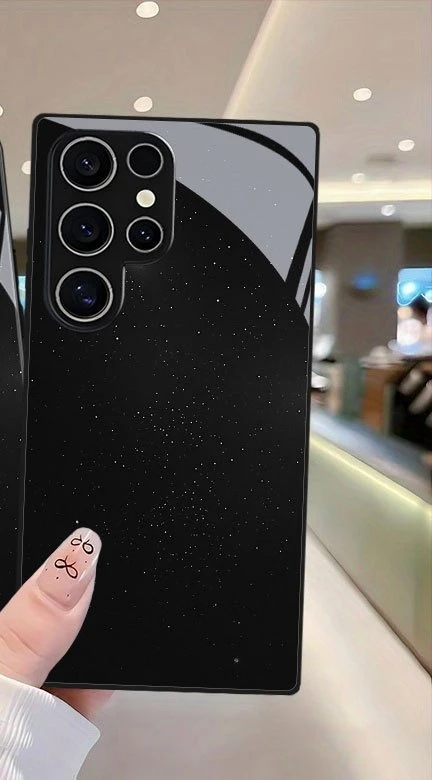 Star-point pattern printed glass phone case for Samsung Galaxy S26 S25 S24 S23 S22 S20 FE/Ultra/Plus anti drop Cover