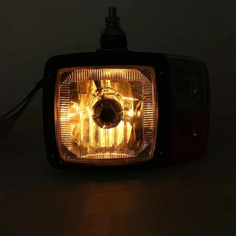 Universal LED Turn Signal Indicator Work Light Headlights,For Tractor Trailer Excavator Truck