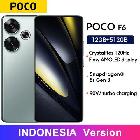 Смартфон POCO F6 5G с 120Гц AMOLED, 50МП камера, Snapdragon 8s Gen 3 — фото товара