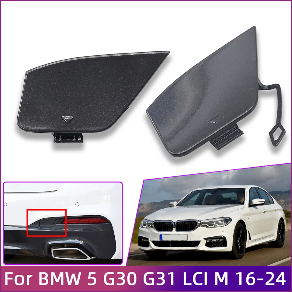 

Auto Rear Bumper Tow Hook Eye Cover Cap For BMW 5 Series G30 G31 LCI M Sport 2016-2024 Towing Hauling Trailer Lid #51128064713