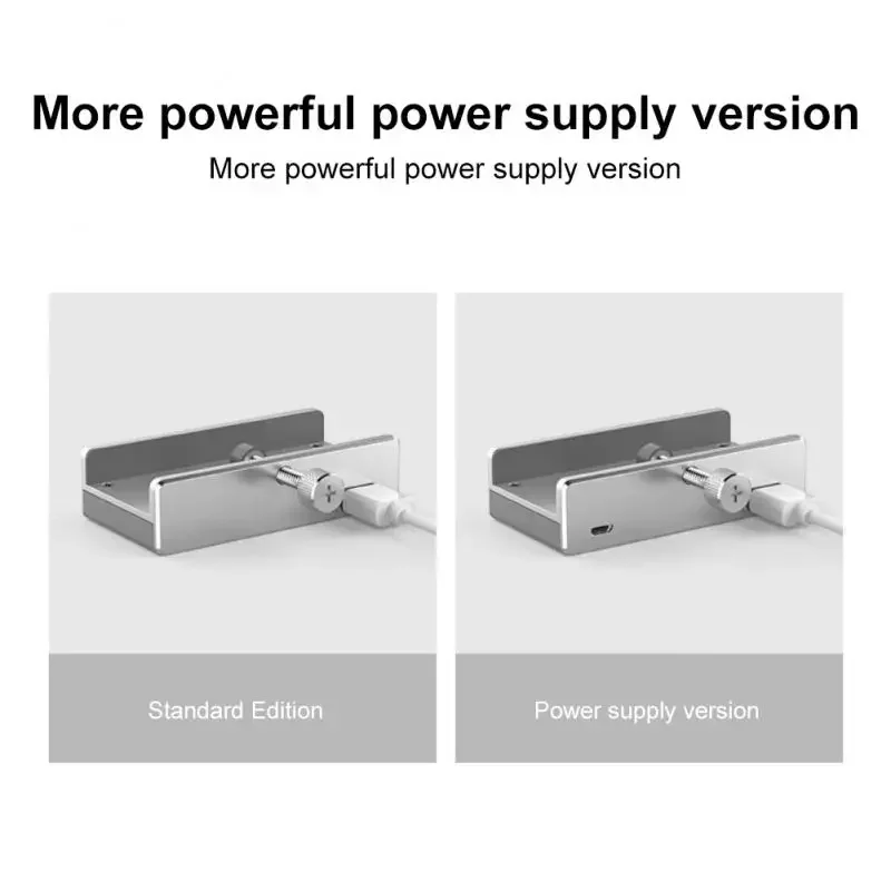 RYRA Clip-type USB 3.0 HUB Aluminum External Multi 4 Ports USB Splitter Adapter For Desktop PC Laptop Computer Accessories MH4PU