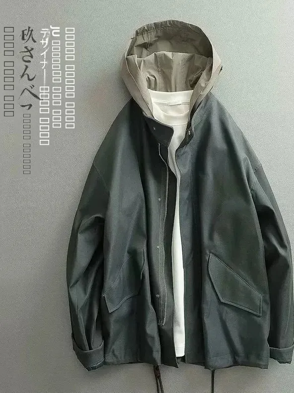 

Повседневная мужская куртка-оверсайз для активного отдыха, укороченная, на молнии, с узорным принтом, молодежная модная модель