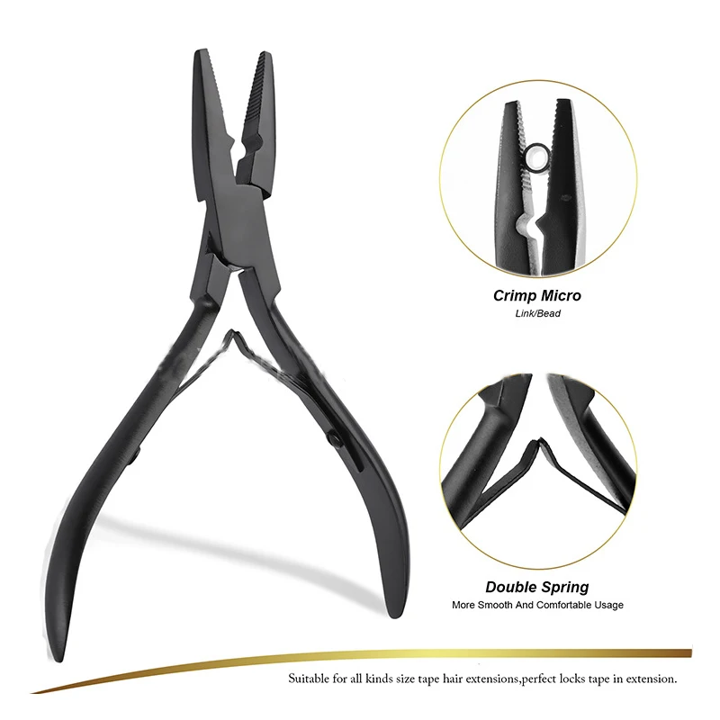 1 pcs Stainless Steel Hair Extensions Plier for Micro Link /Beads Hair Extension Tools