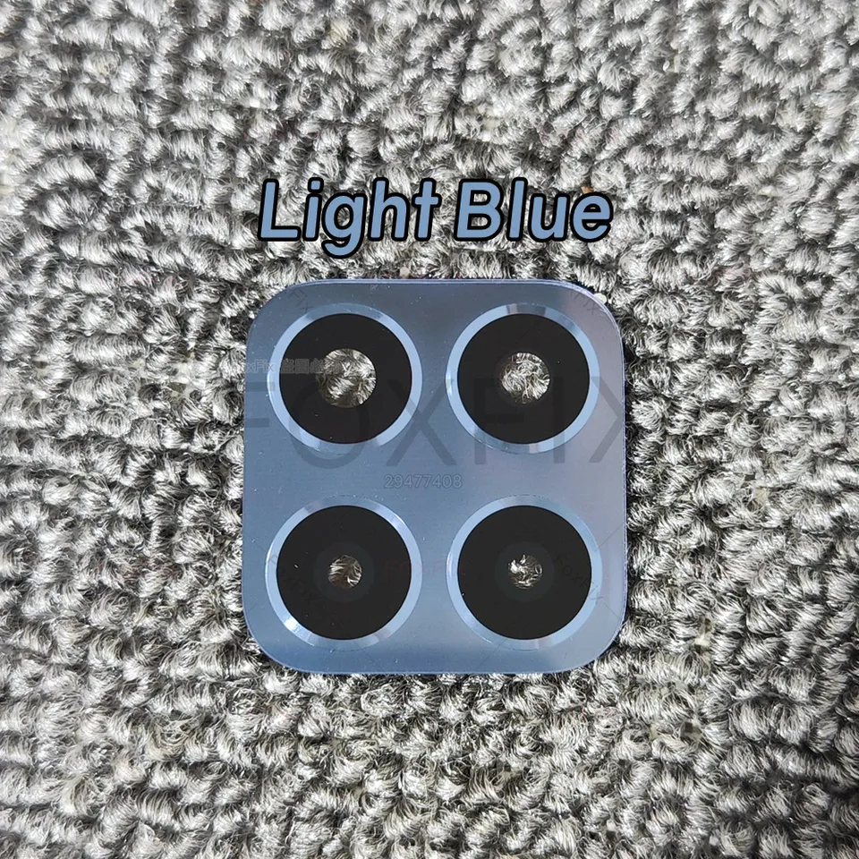 Compatibile PER Huawei HONOR 6X Ricambio vetro scocca per cover posteriore vetrino lente obbiettivo fotocamera camera + BIADESIVO SILVER