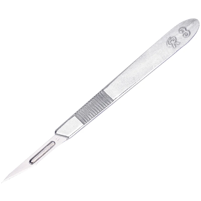 50Pcs Dental Surgical Blade and Handle Disposable Sterilized Medical Blades #3 Scalpels Knife Handle 10#/11#/12#/15#