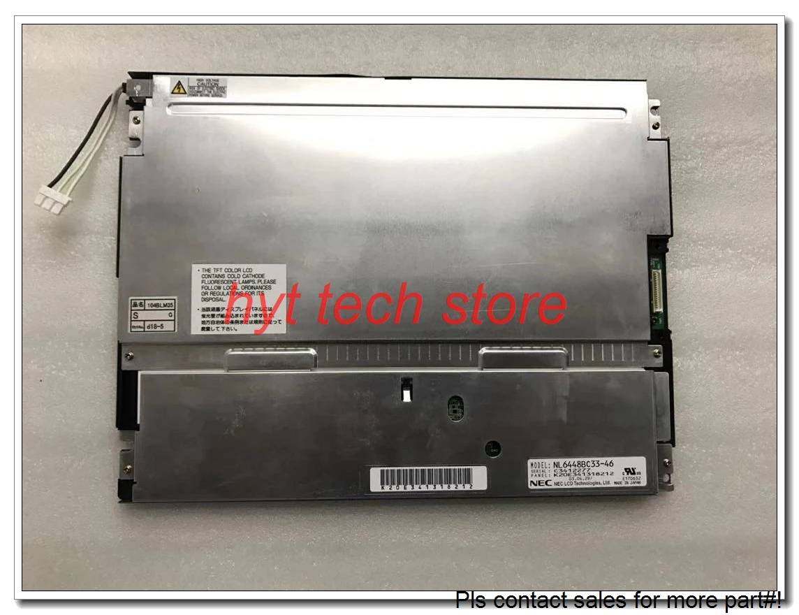 

Supply NL6448BC33-46 10.4 inch Industrial LCD Panel, 640*480,Original in stock