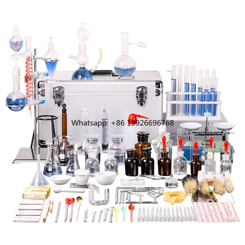 

Высококачественная упаковка из алюминиевого сплава, лабораторная стеклянная посуда, химический набор, используемый в различных экспериментах