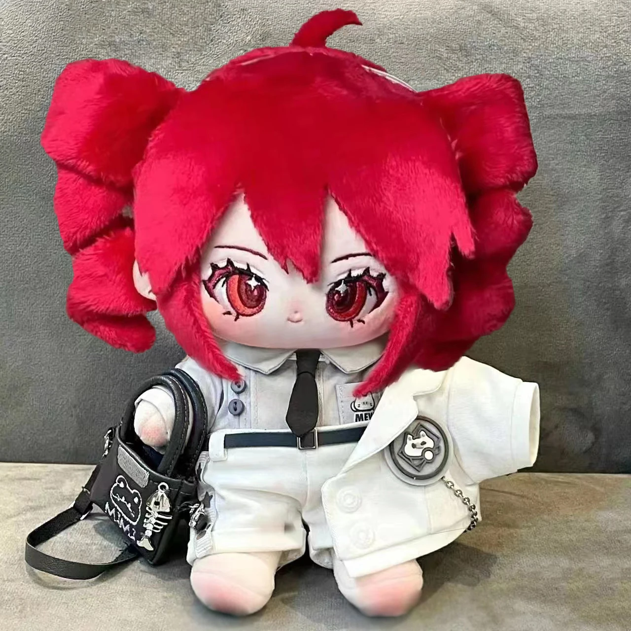 UTAU Kasane Teto 20CM Cotton Doll Kawaii Vtuber Attribute Plush Dress-up Puppet Figure for Children Kids Birthday Christmas Gift